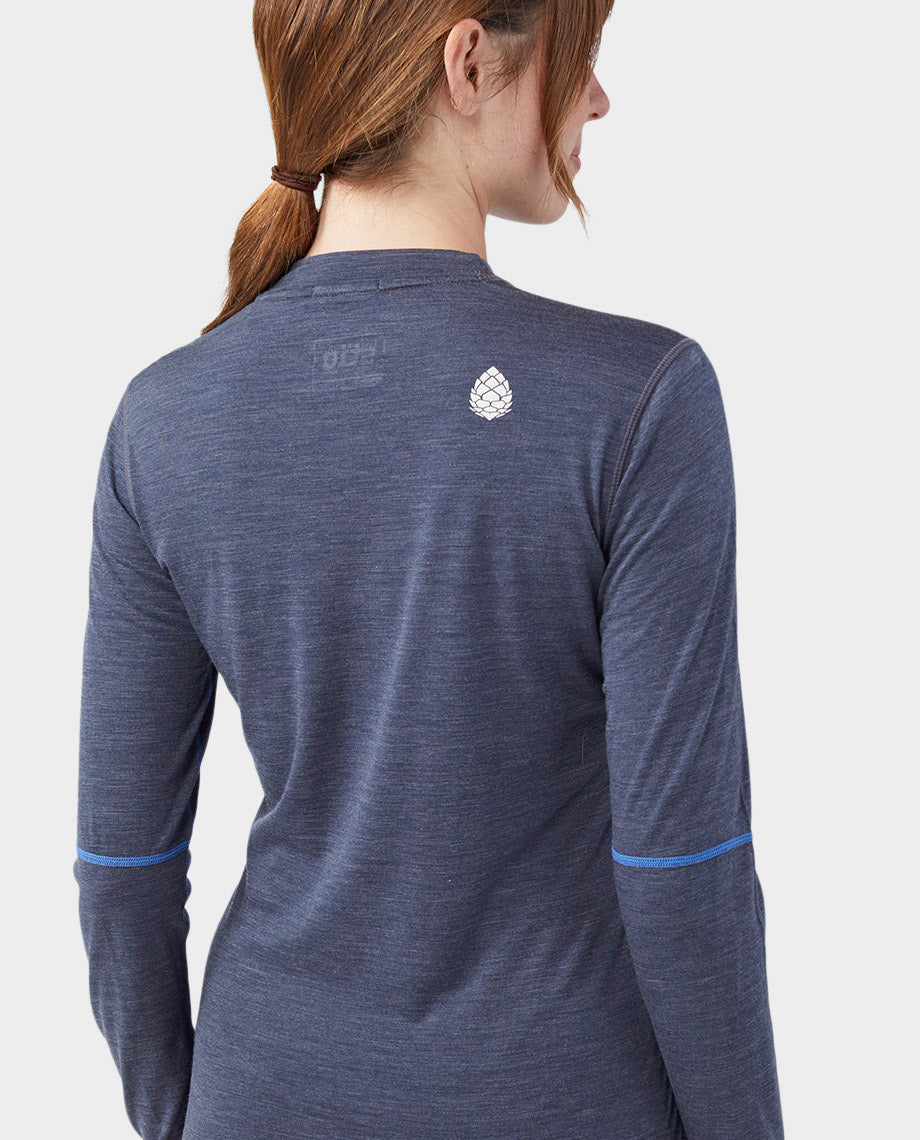 Women's Basis PeakWool Lightweight Crew LS - Image 23