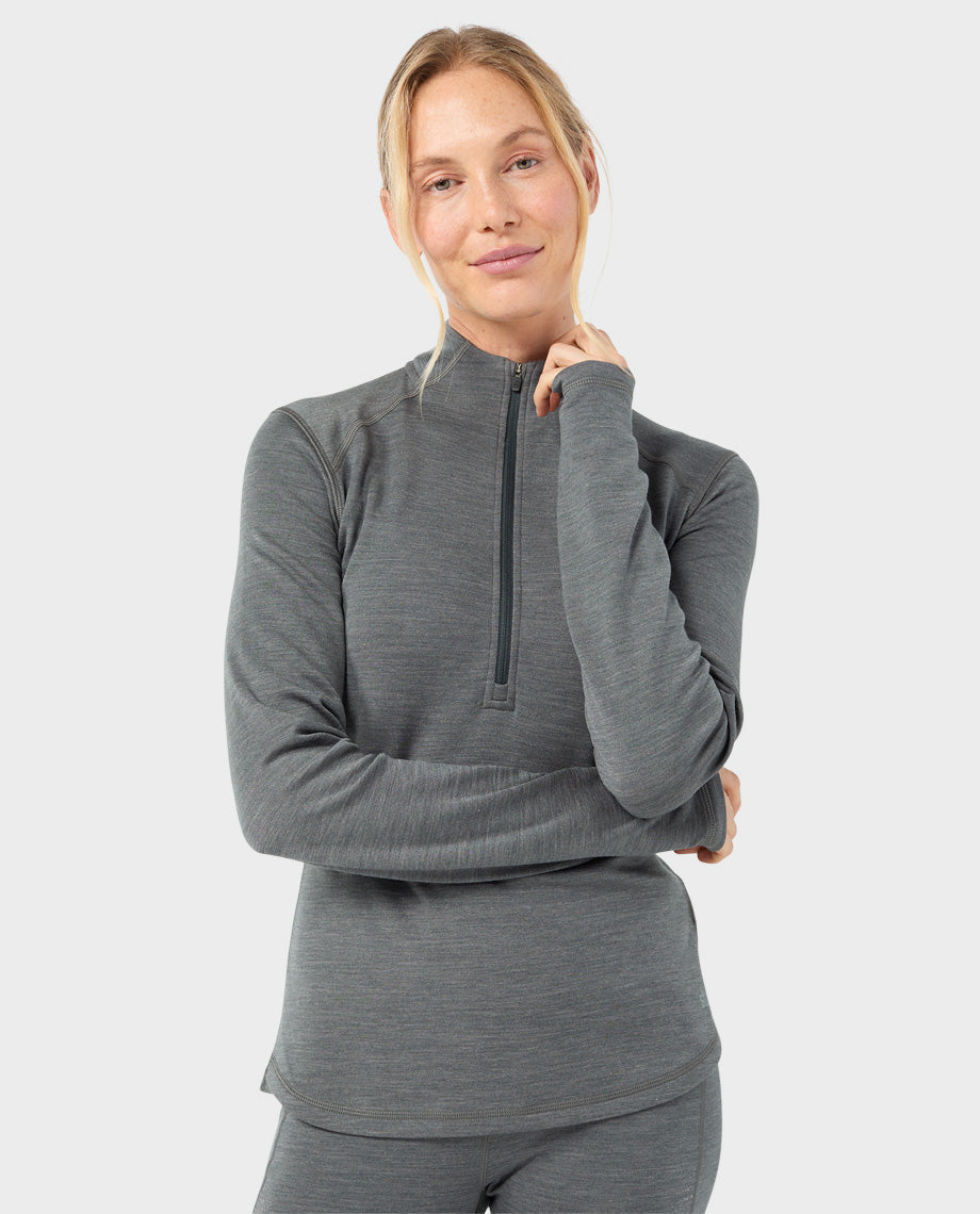 Women's Basis PeakWool Midweight Half Zip - Image 3