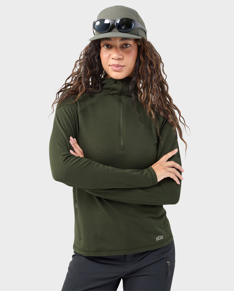 Women's Trax Power Grid Half Zip Hoodie - Image 23