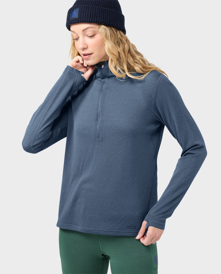 Women's Trax Power Grid Half Zip Hoodie - Image 9