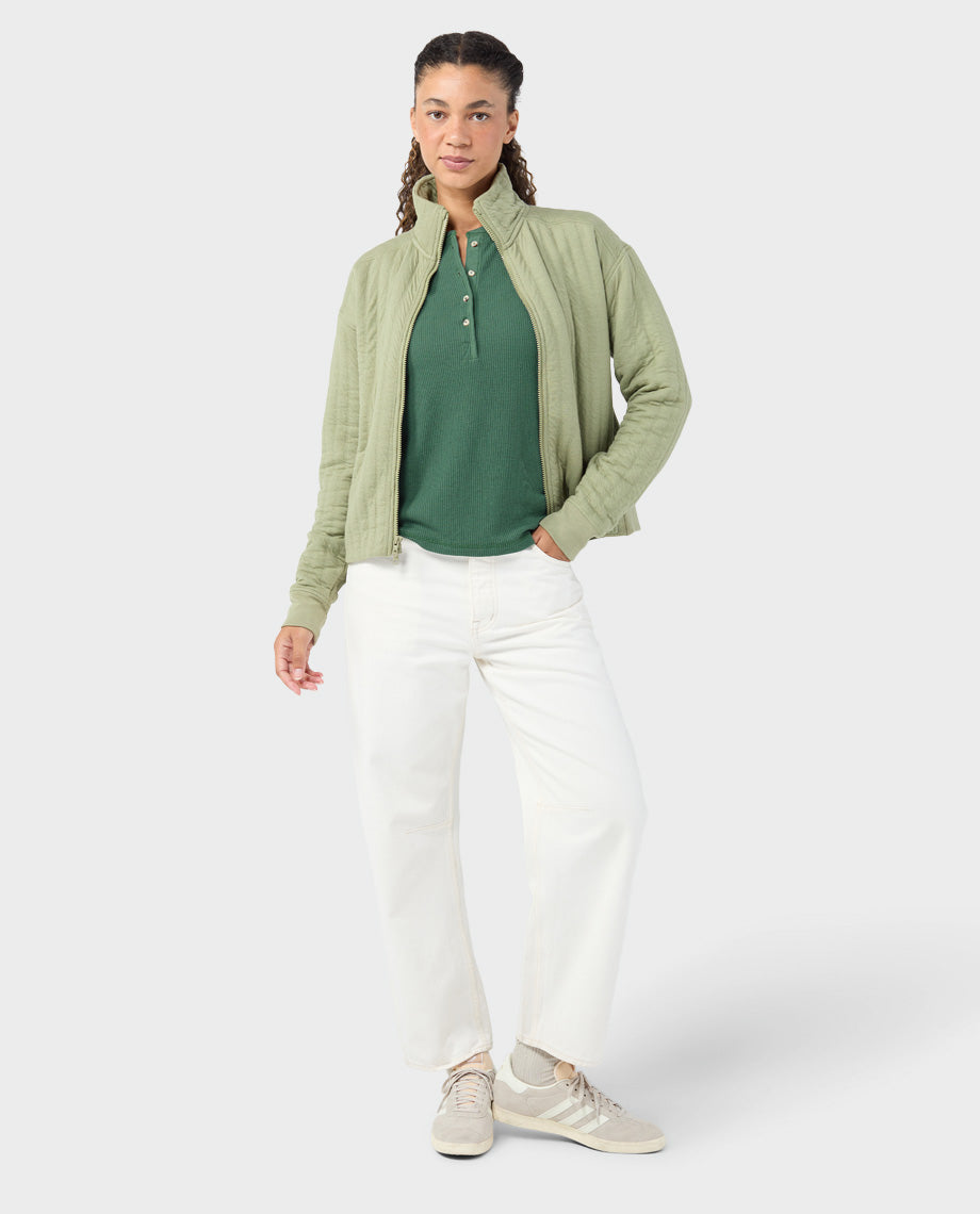 Women's Wister Waffle Henley - Image 12