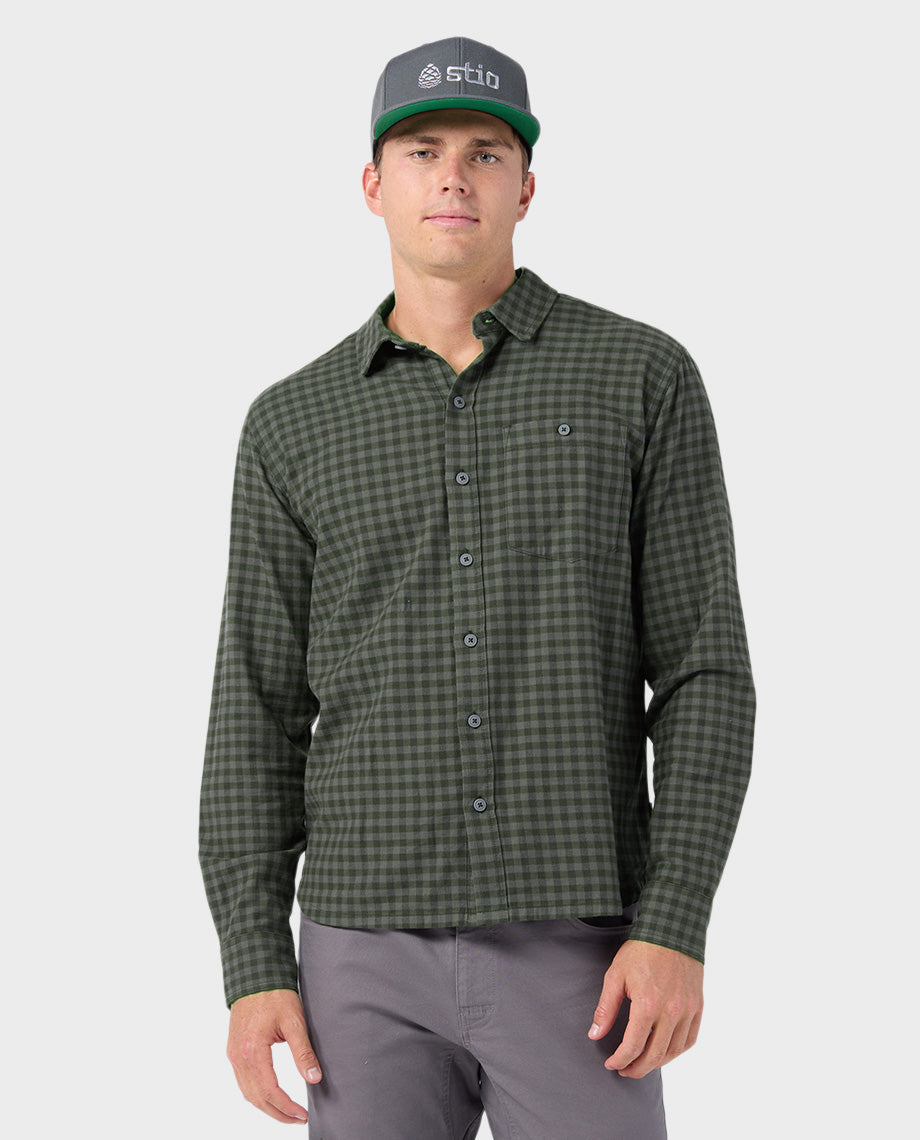 Men's Miter Stretch Lightweight Flannel Shirt - Image 18