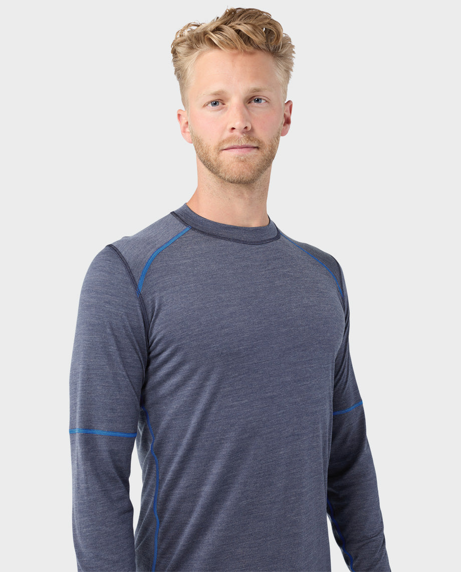 Men's Basis PeakWool Lightweight Crew LS - Image 21