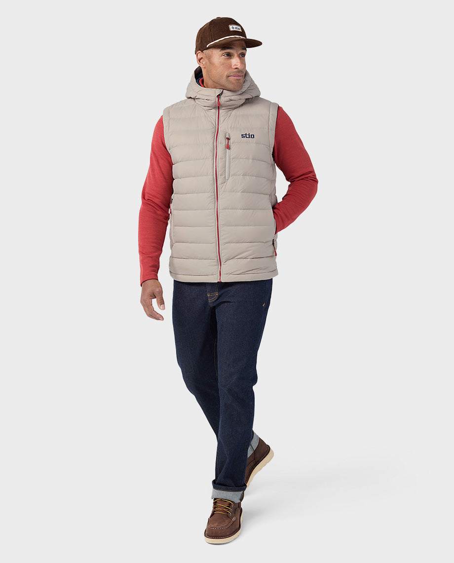 Men's Hometown Down Hooded Vest - Image 19