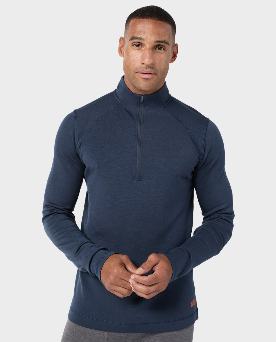 Men's Basis PeakWool Midweight Half Zip - Image 10