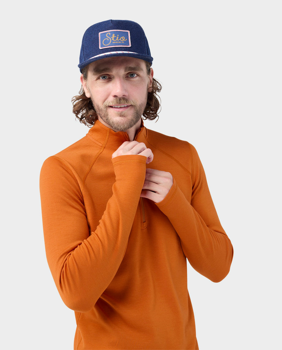 Men's Basis PeakWool Midweight Half Zip - Image 20
