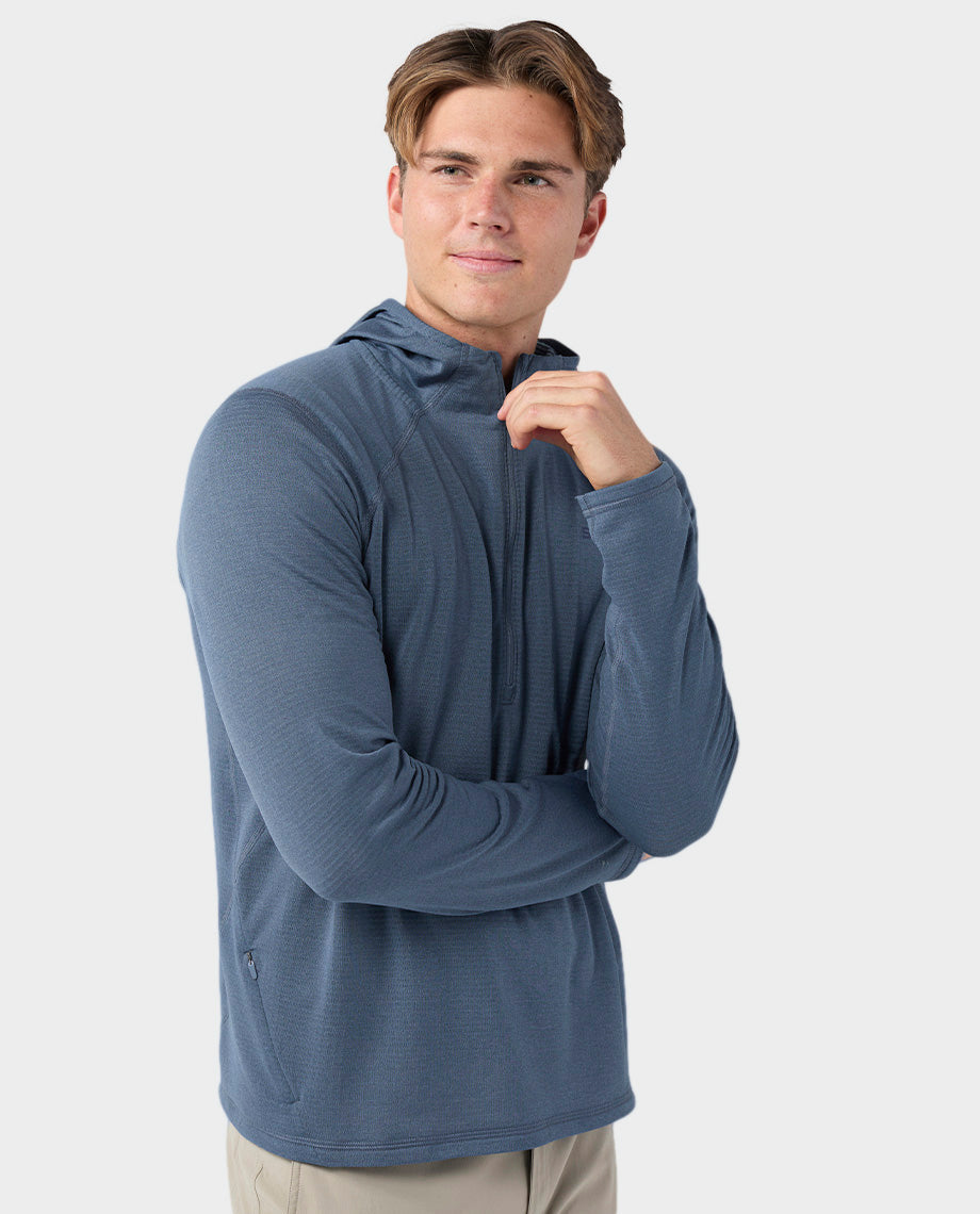 Men's Trax Power Grid Half Zip Hoodie - Image 4