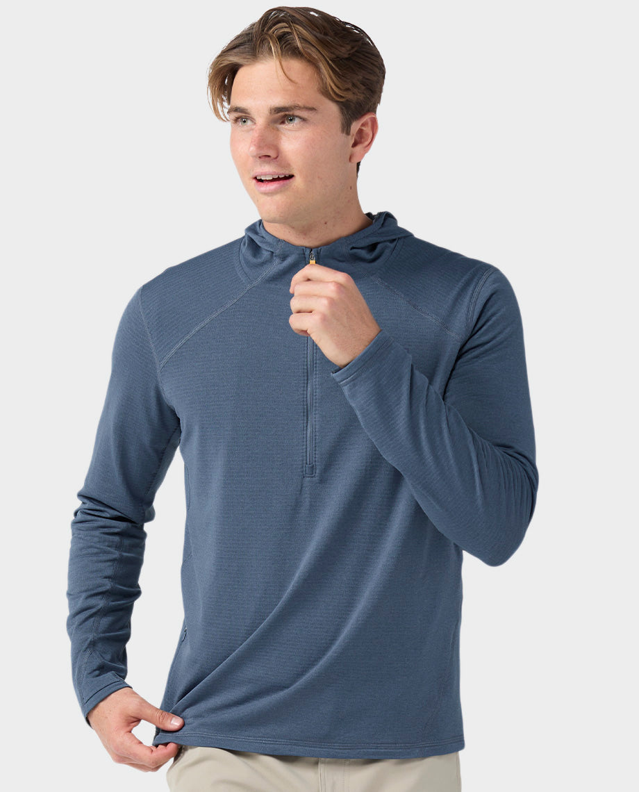 Men's Trax Power Grid Half Zip Hoodie - Image 7