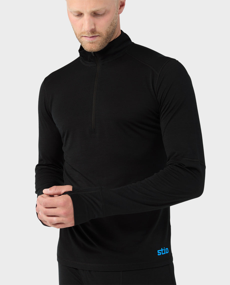Men's Basis PeakWool Lightweight Half Zip - Image 5