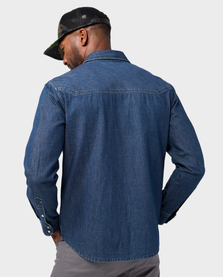 Men's Slipstone Japanese Denim Shirt - Image 6